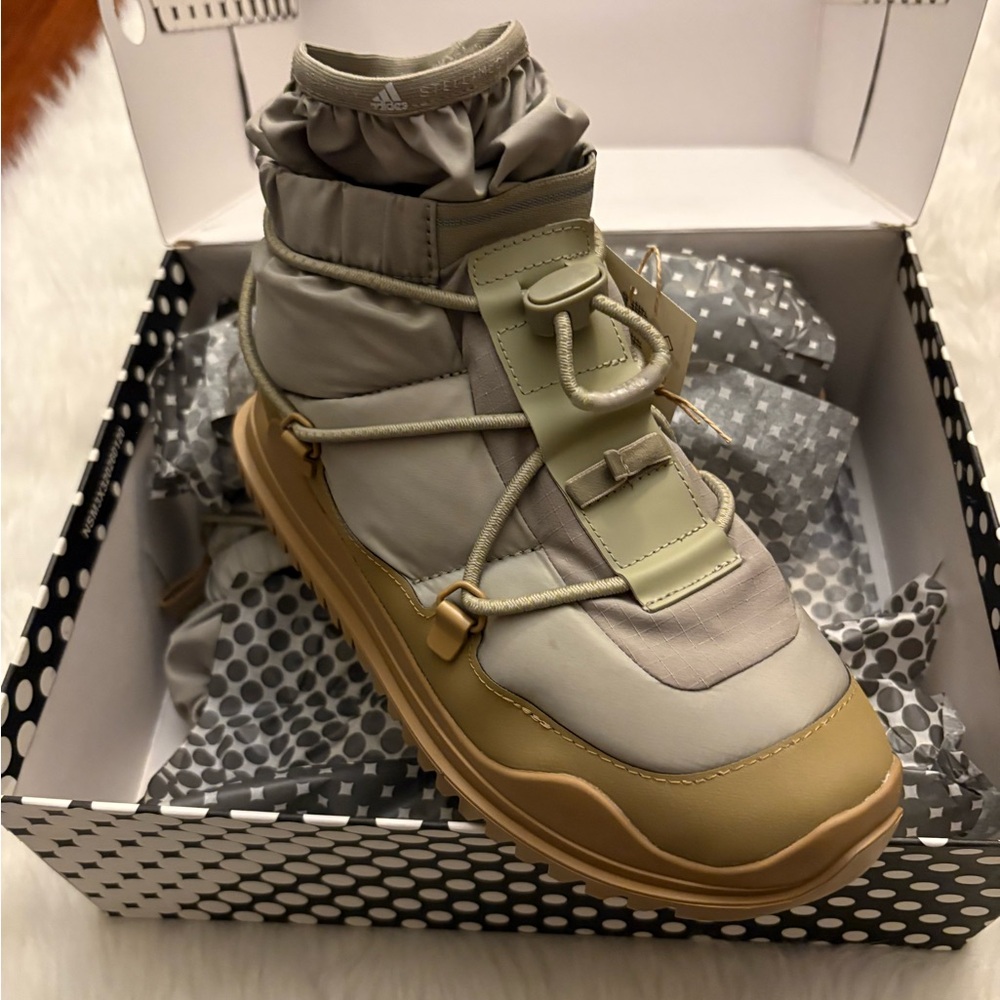 Stylish Women's Beige and Tan High-Top Sneakers
